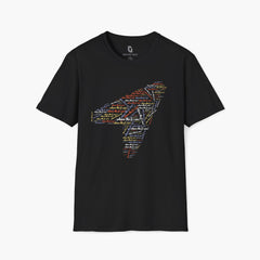 High-quality unisex tee featuring soft, pre-shrunk cotton and a minimalist print