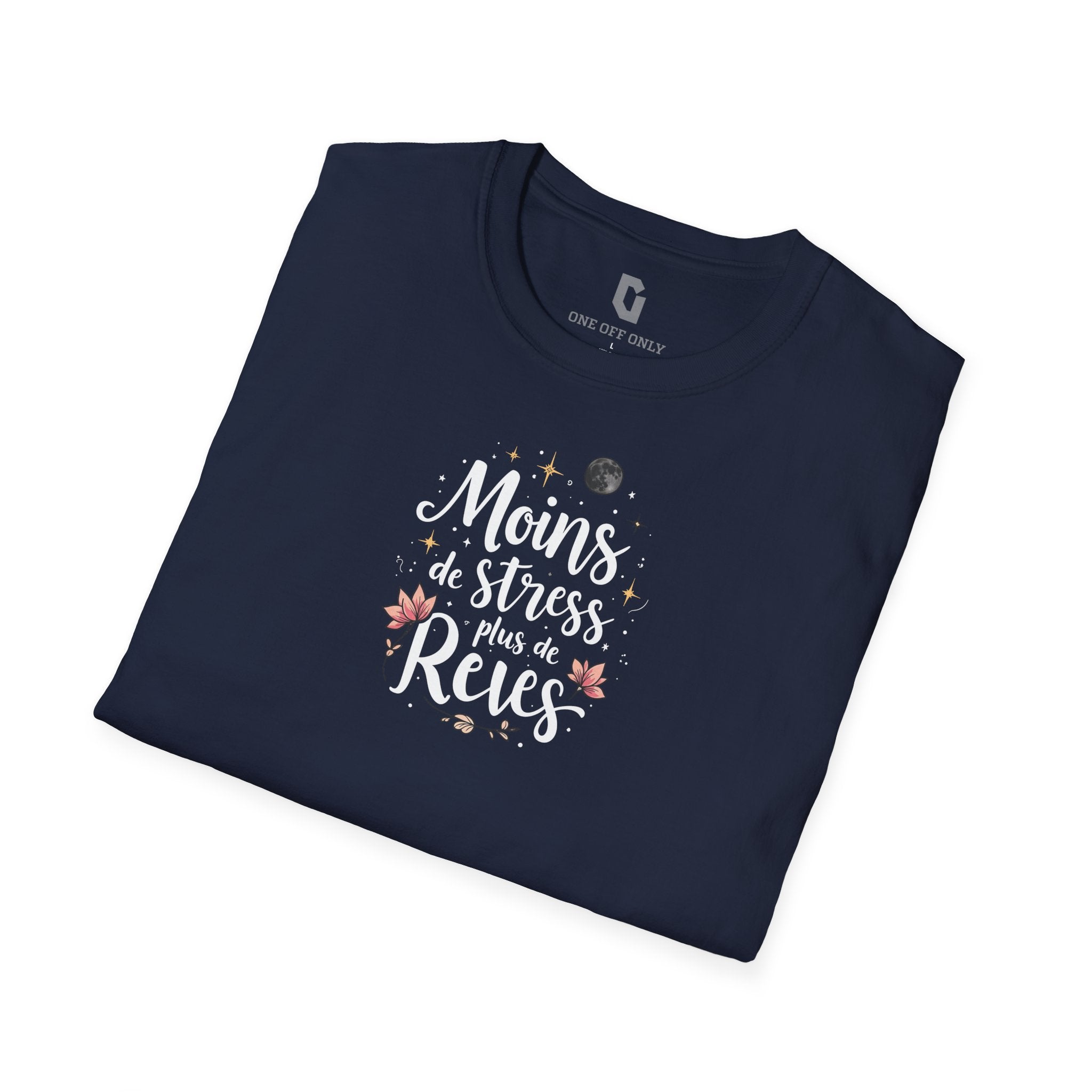High-quality unisex tee featuring soft, pre-shrunk cotton and a minimalist print