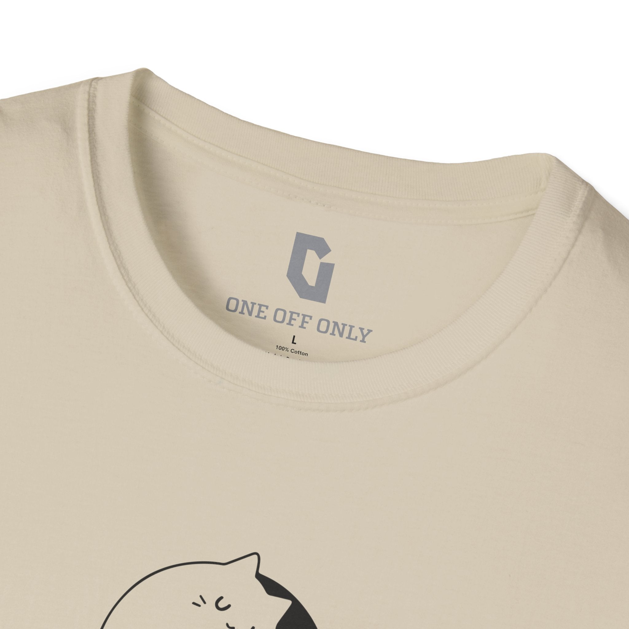 High-quality unisex tee featuring soft, pre-shrunk cotton and a minimalist print