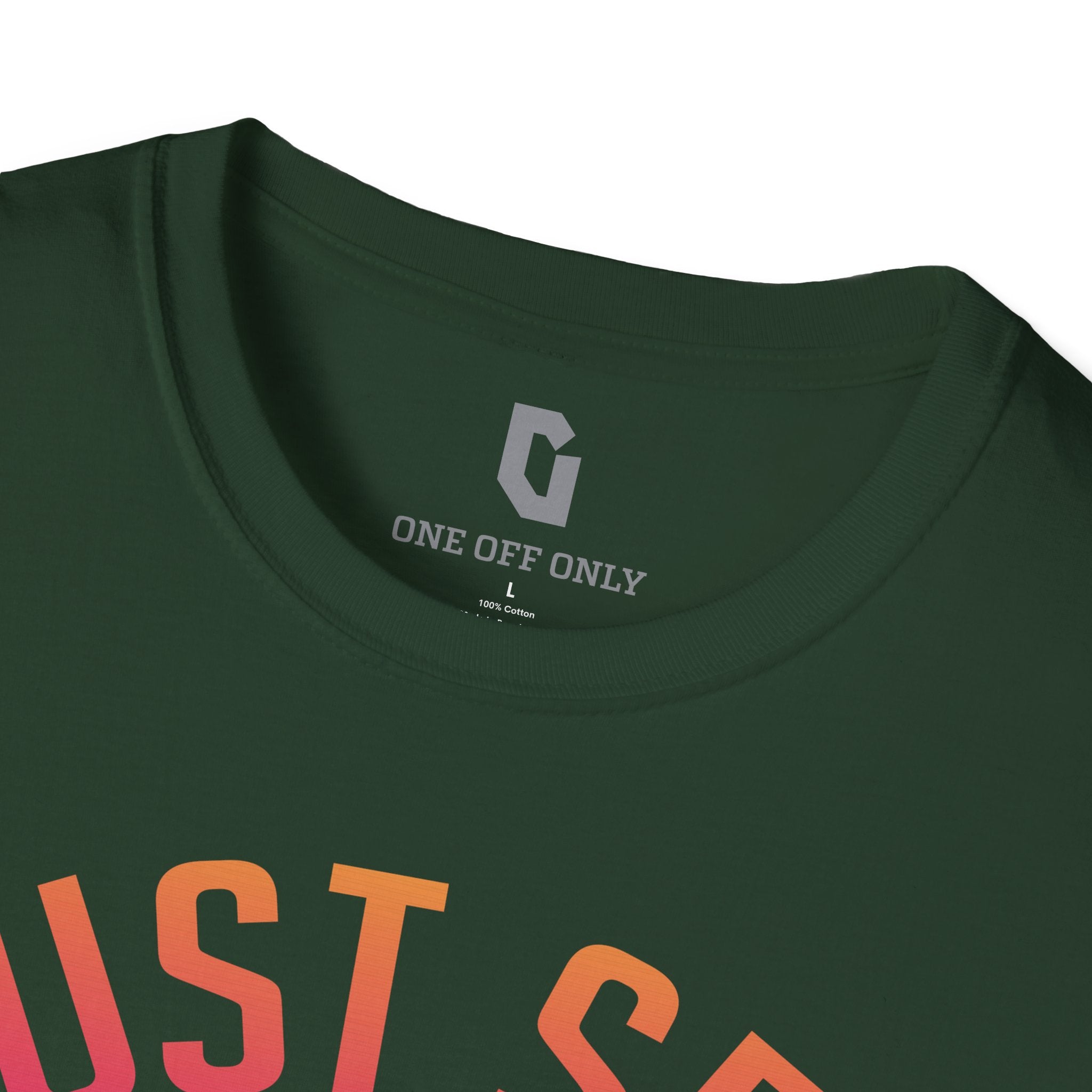 High-quality unisex tee featuring soft, pre-shrunk cotton and a minimalist print