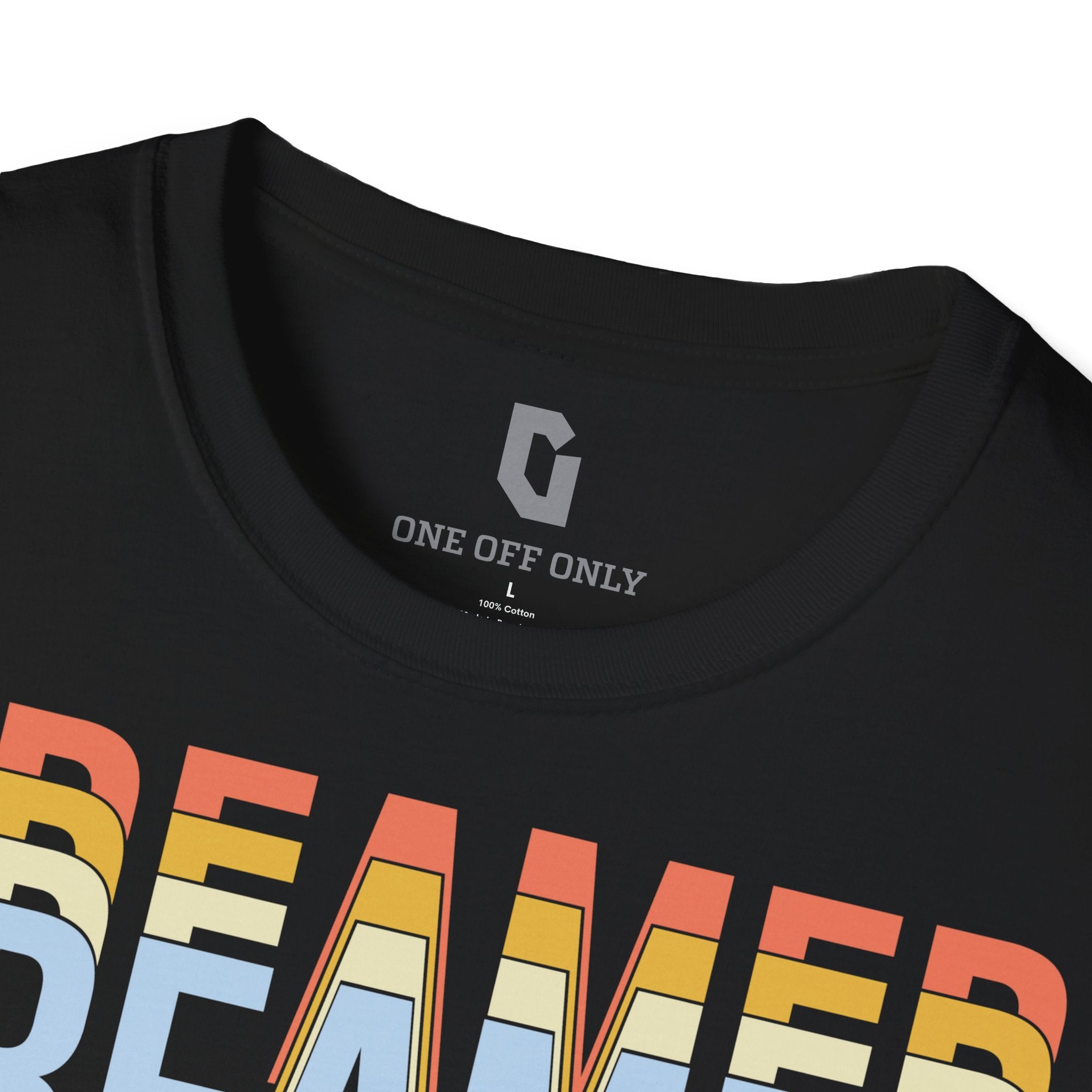 High-quality unisex tee featuring soft, pre-shrunk cotton and a minimalist print