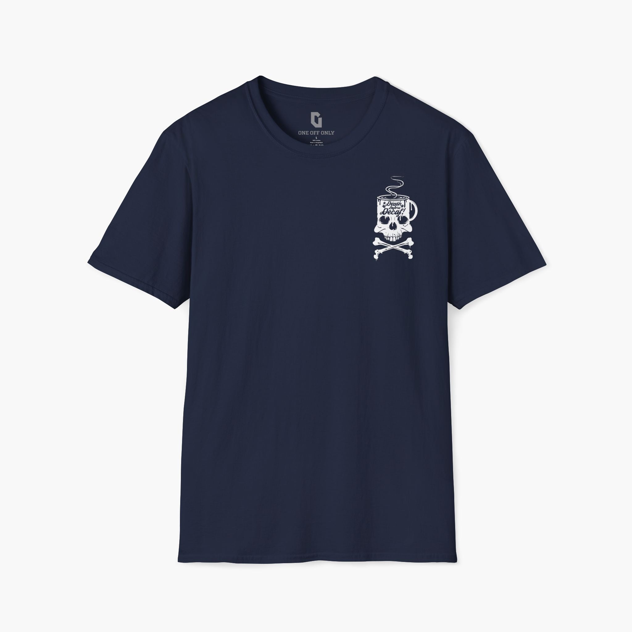 High-quality unisex tee featuring soft, pre-shrunk cotton and a minimalist print