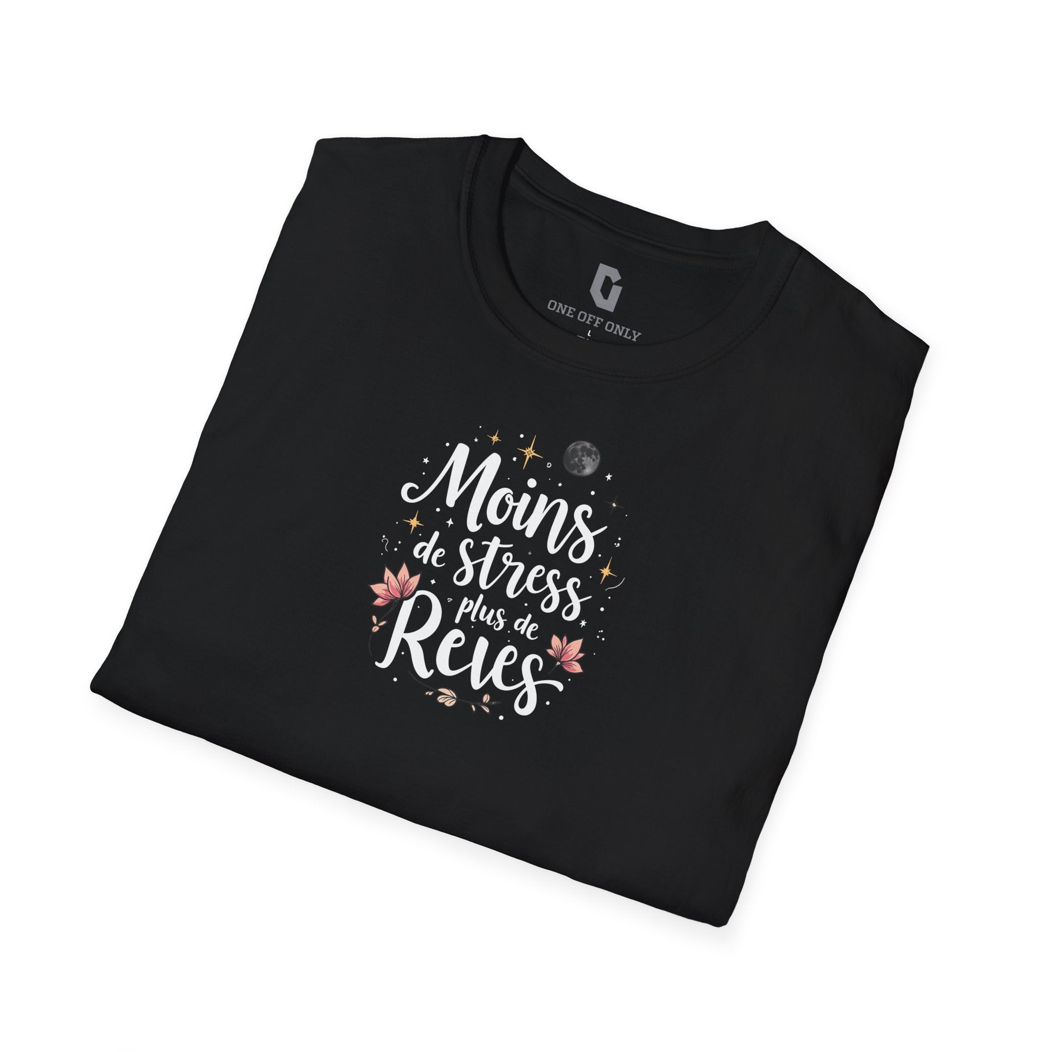 High-quality unisex tee featuring soft, pre-shrunk cotton and a minimalist print