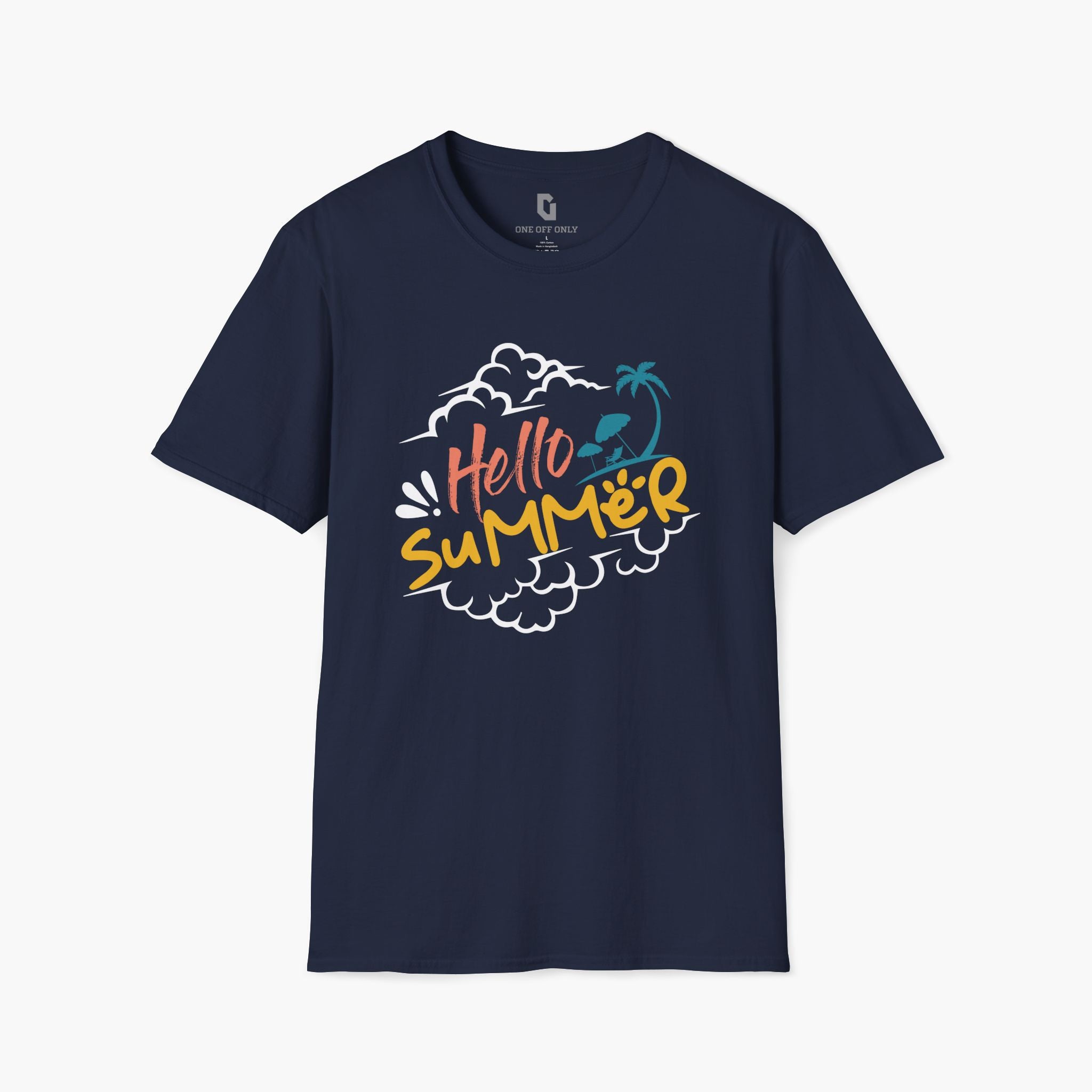 High-quality unisex tee featuring soft, pre-shrunk cotton and a minimalist print