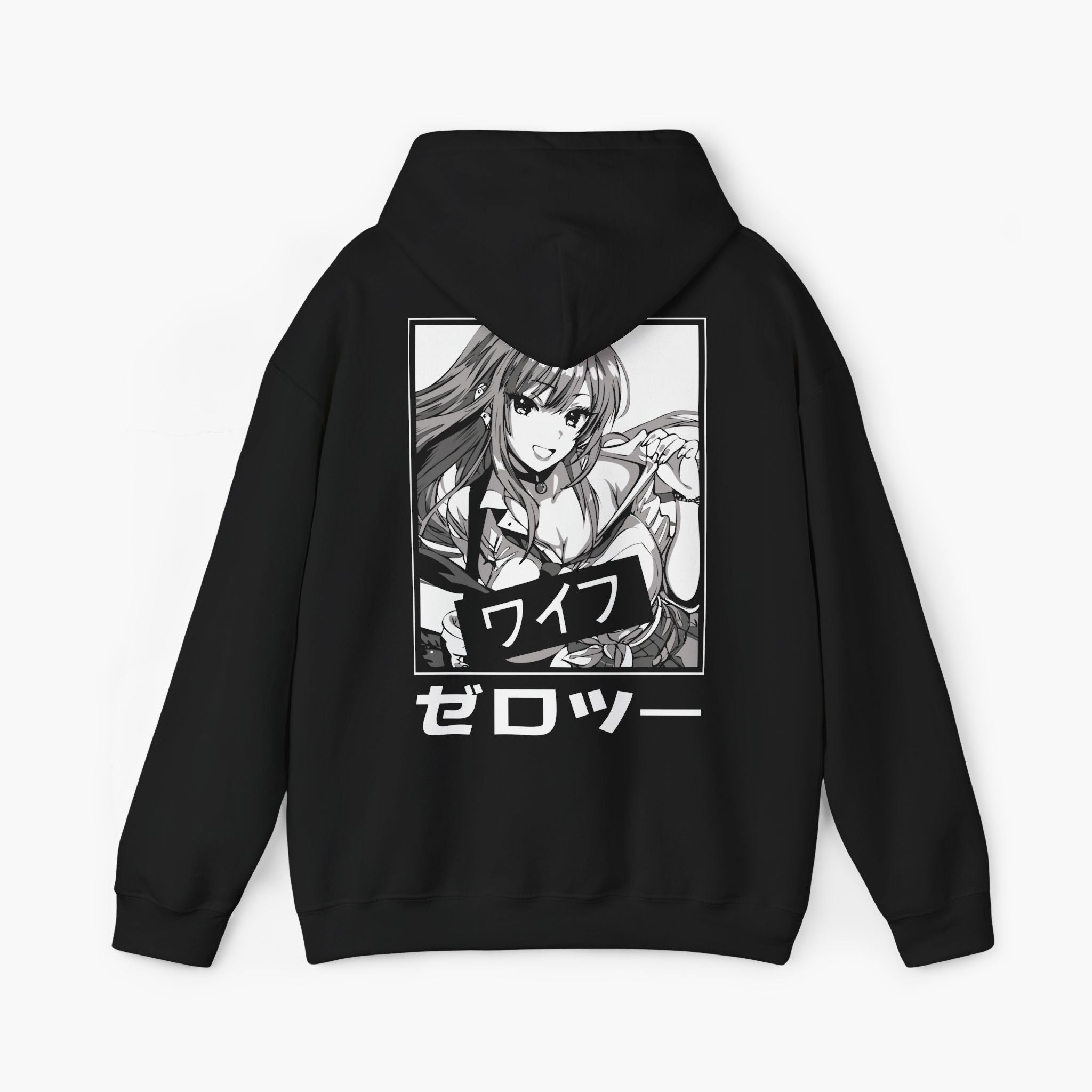 Unisex pullover hoodie made from soft, heavyweight cotton blend with a relaxed fit and clean graphic design