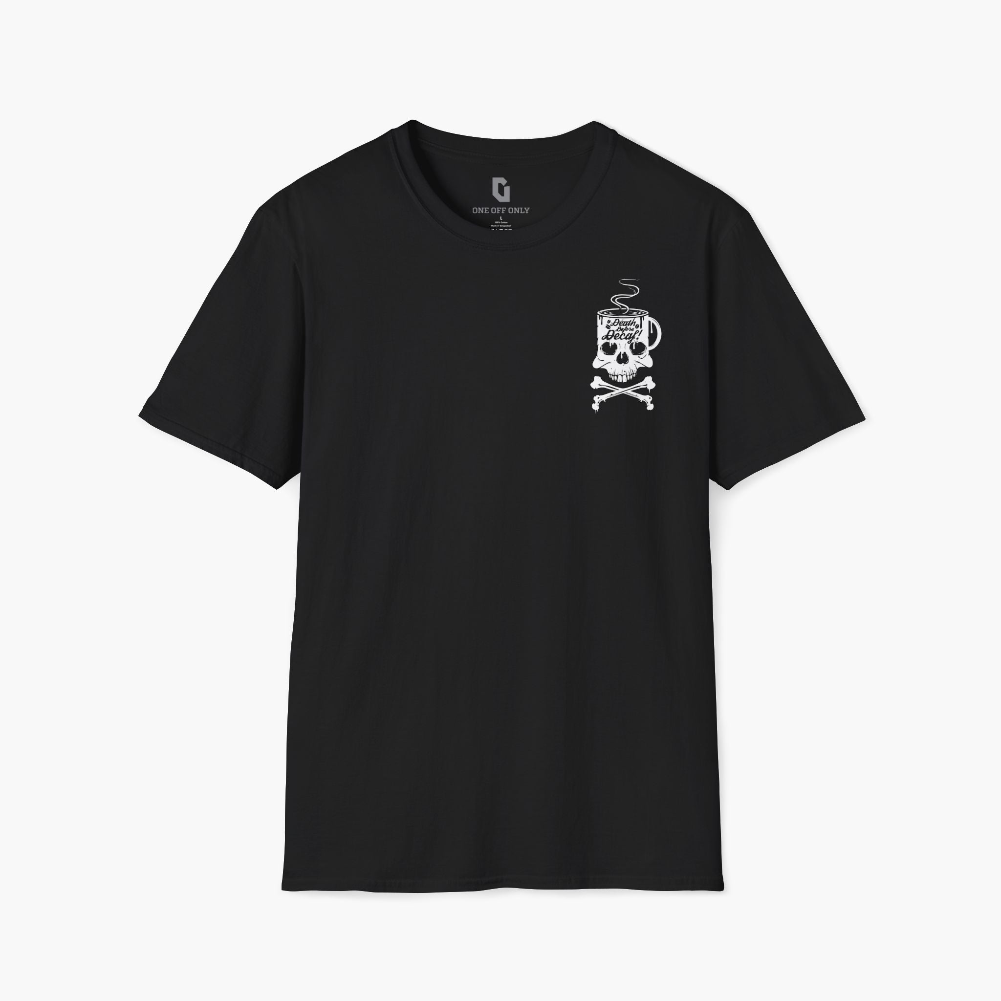 High-quality unisex tee featuring soft, pre-shrunk cotton and a minimalist print