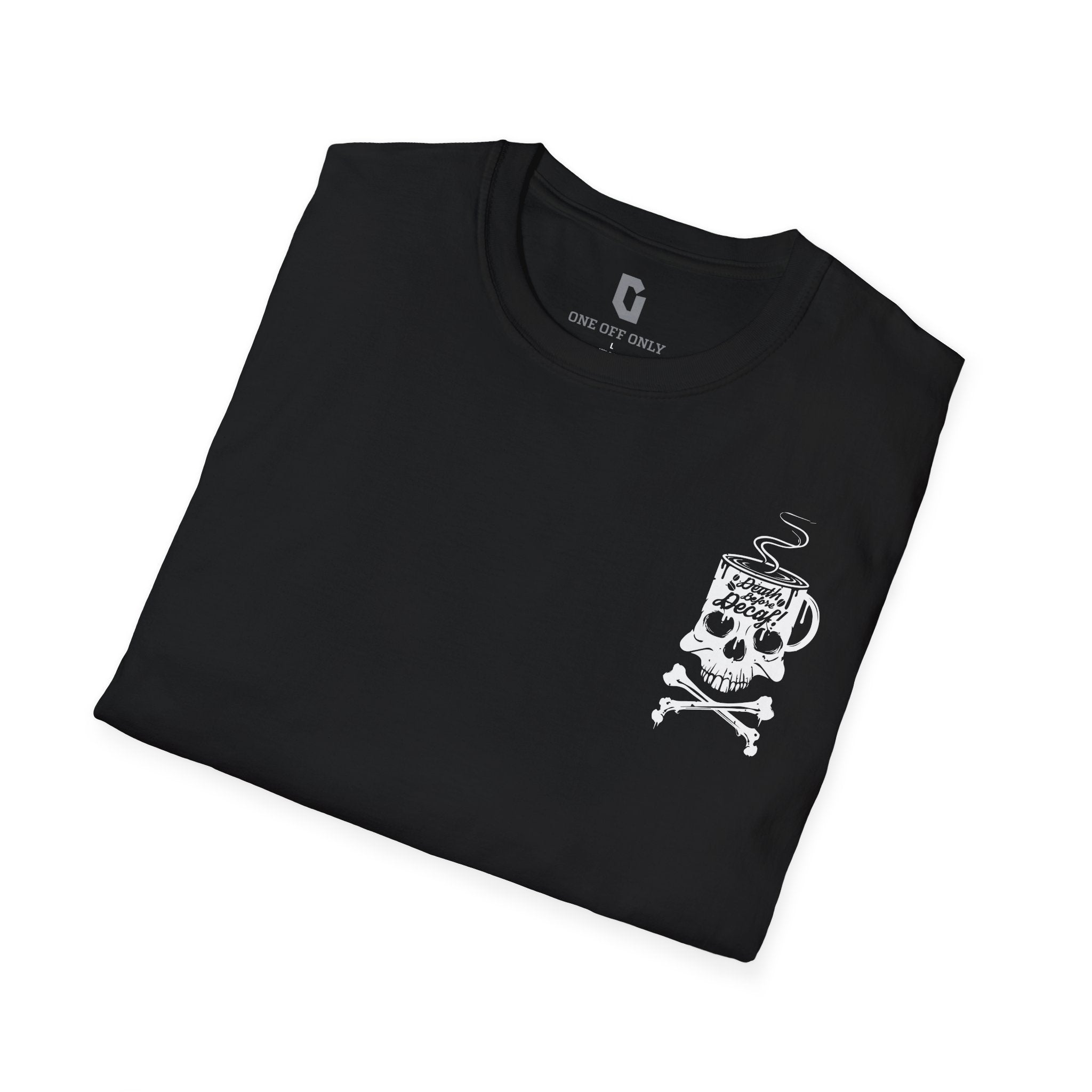 High-quality unisex tee featuring soft, pre-shrunk cotton and a minimalist print