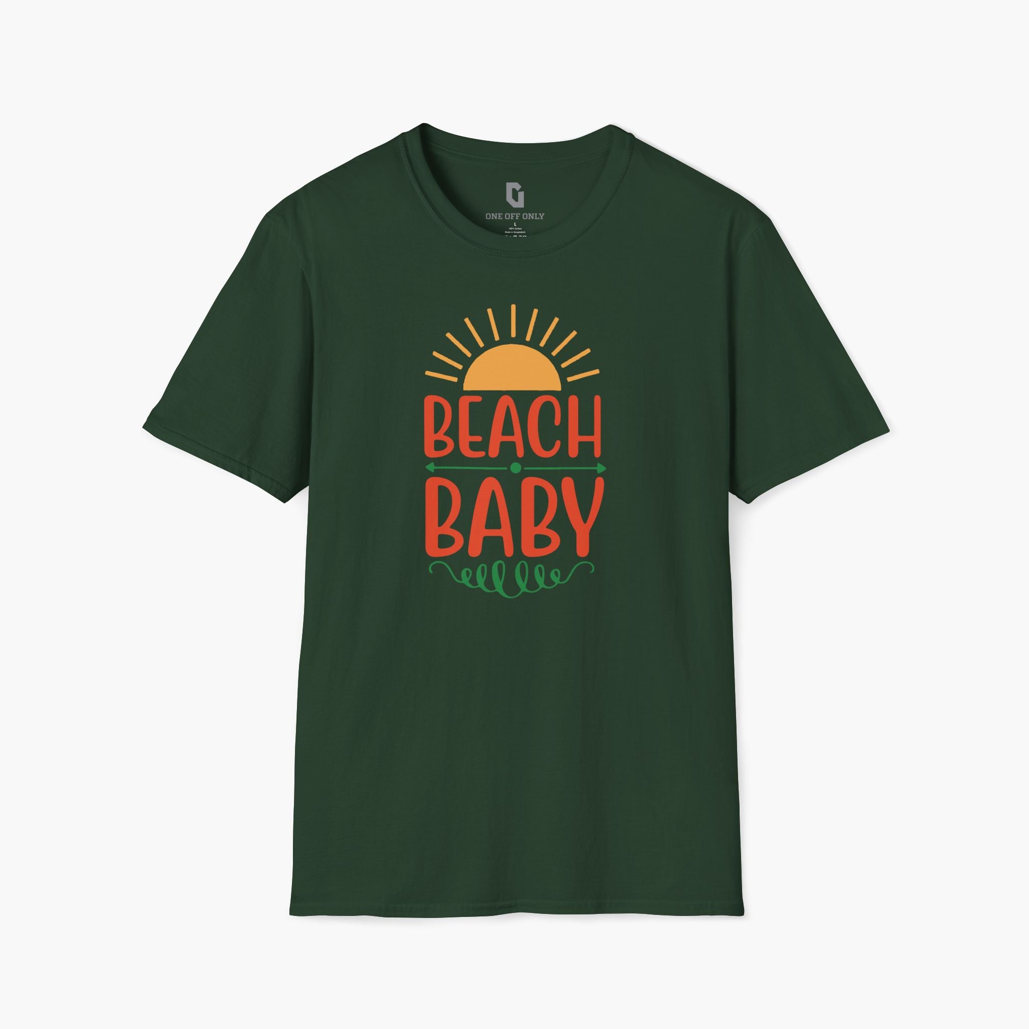 High-quality unisex tee featuring soft, pre-shrunk cotton and a minimalist print