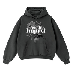 Youth Impact Hoodie – Spread Love, Not Hate – Unisex Boxy Fit Hoodie