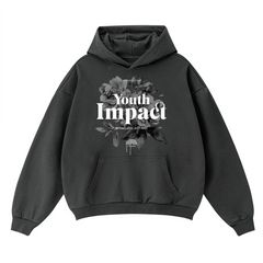 Youth Impact Hoodie – Spread Love, Not Hate – Unisex Boxy Fit Hoodie