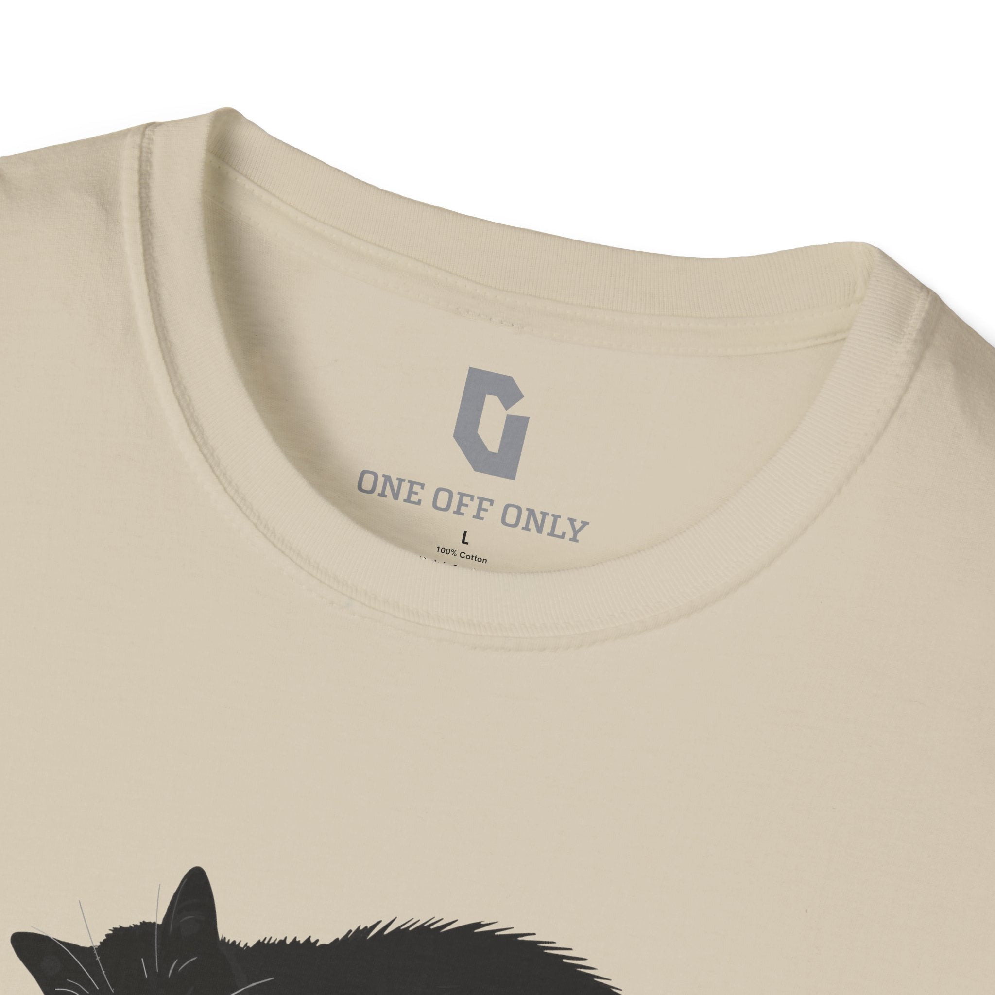 High-quality unisex tee featuring soft, pre-shrunk cotton and a minimalist print