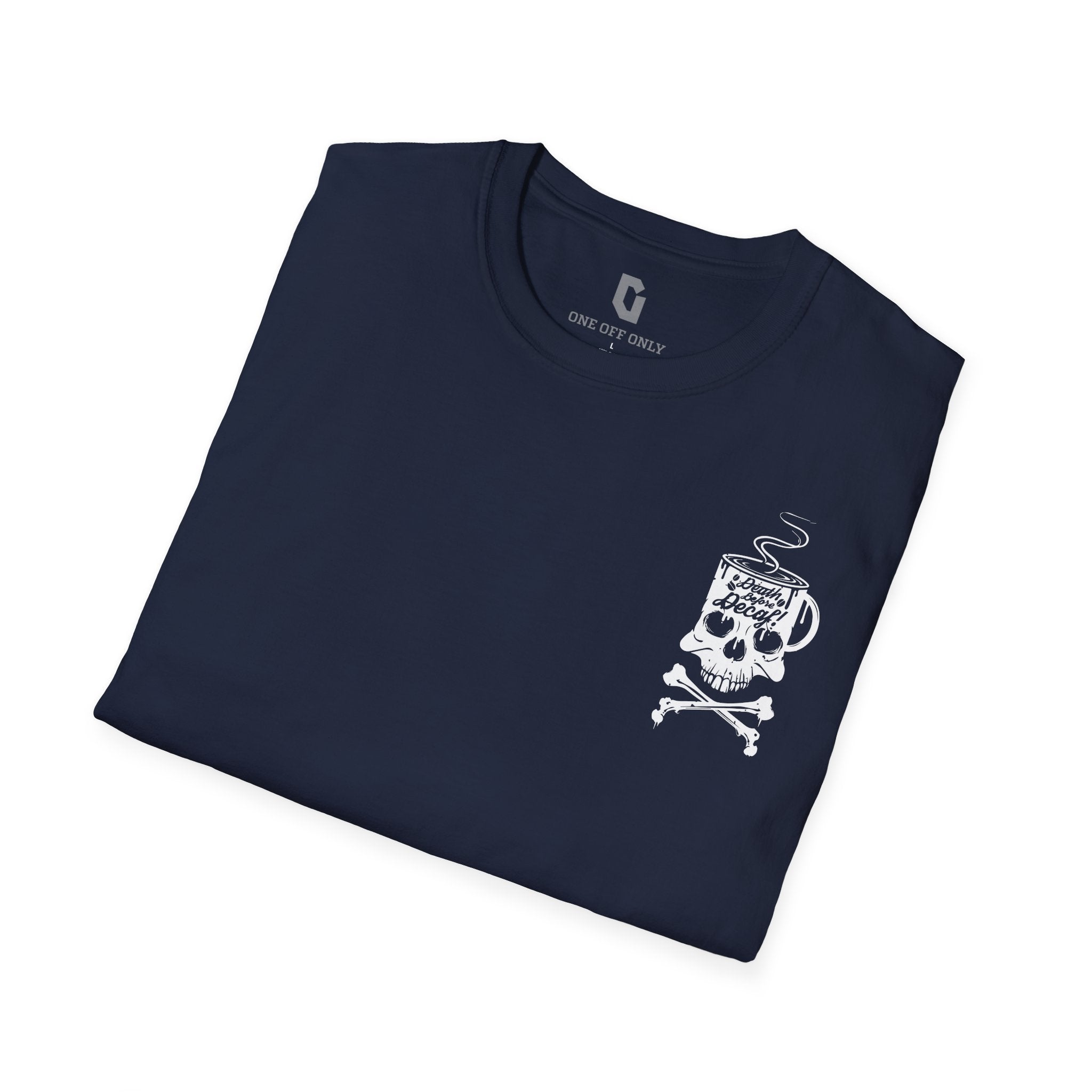 High-quality unisex tee featuring soft, pre-shrunk cotton and a minimalist print