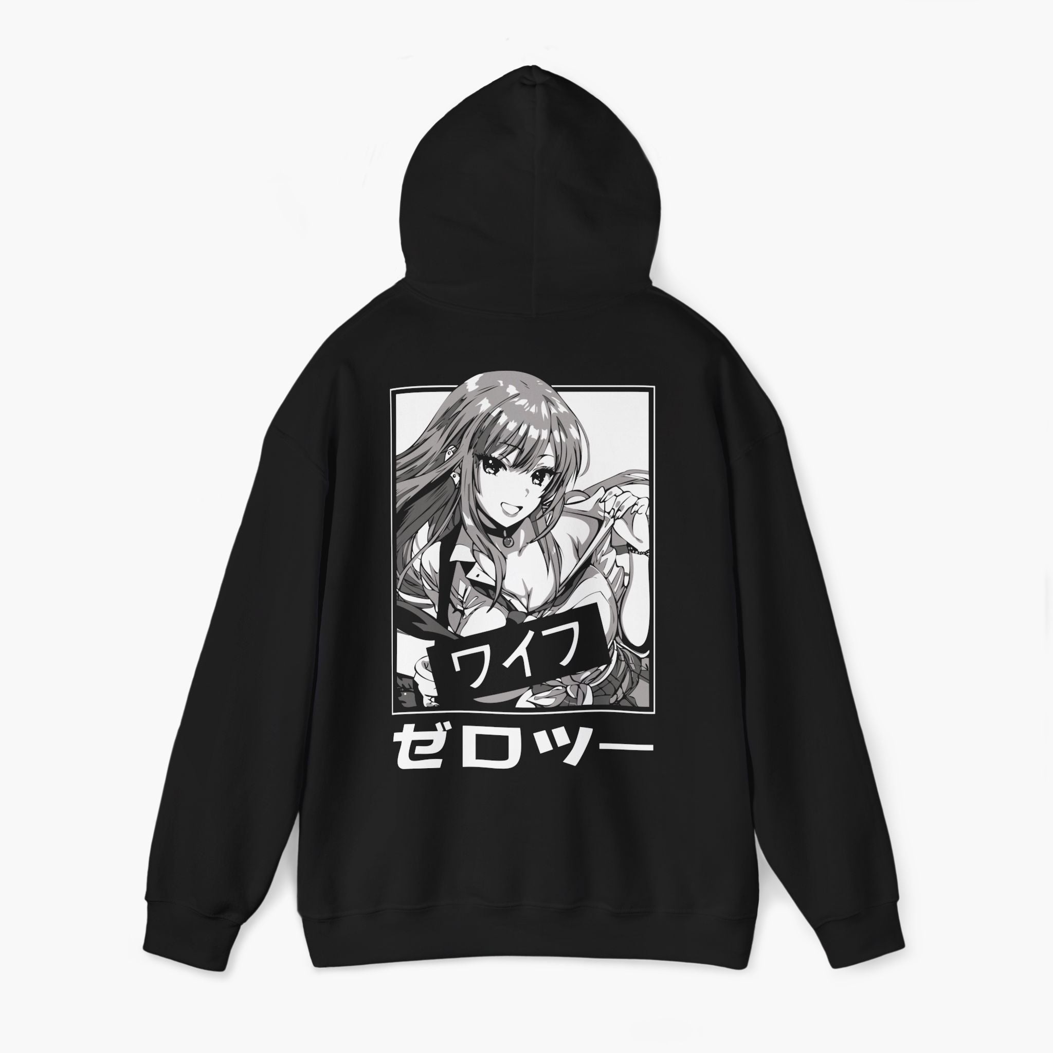Unisex pullover hoodie made from soft, heavyweight cotton blend with a relaxed fit and clean graphic design