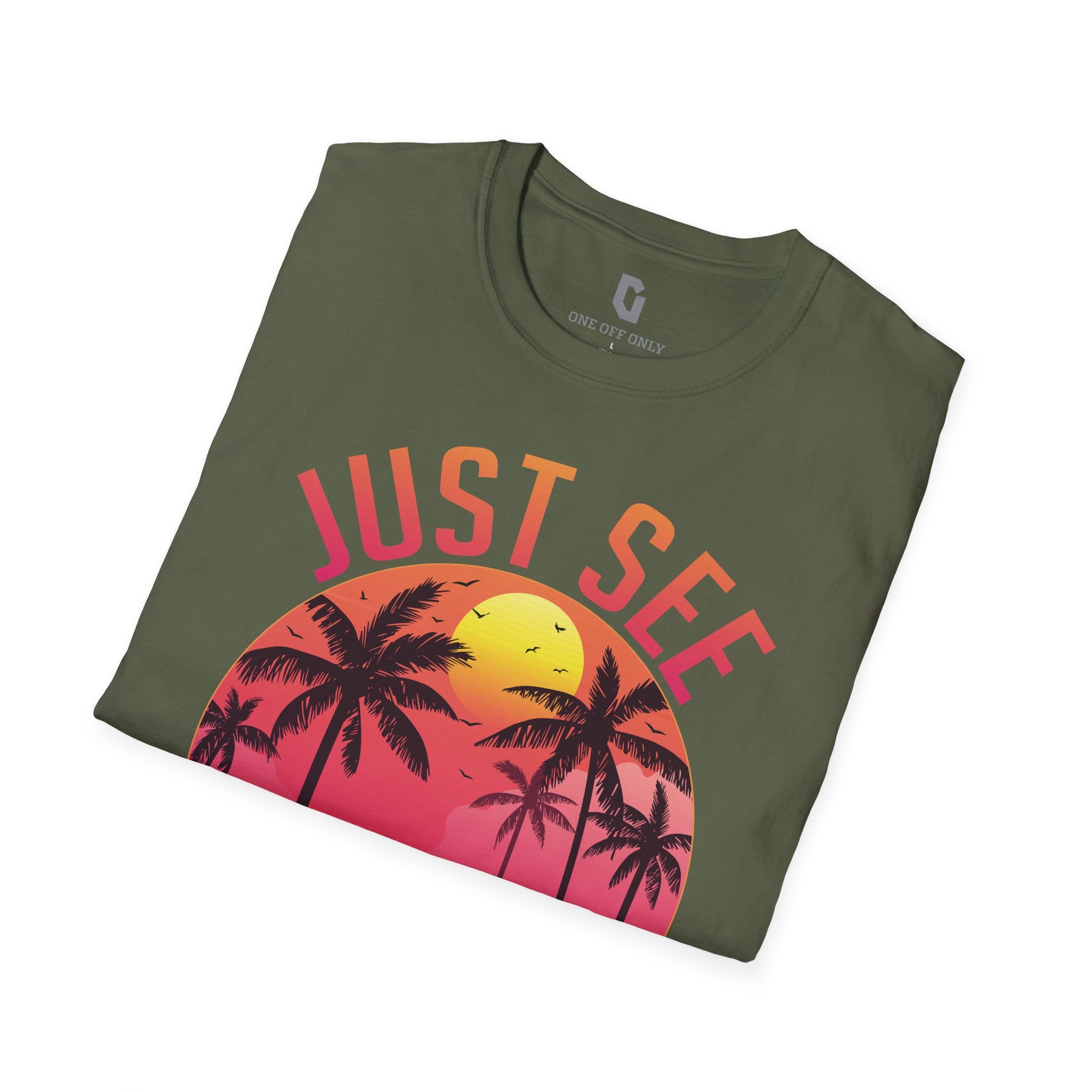 High-quality unisex tee featuring soft, pre-shrunk cotton and a minimalist print
