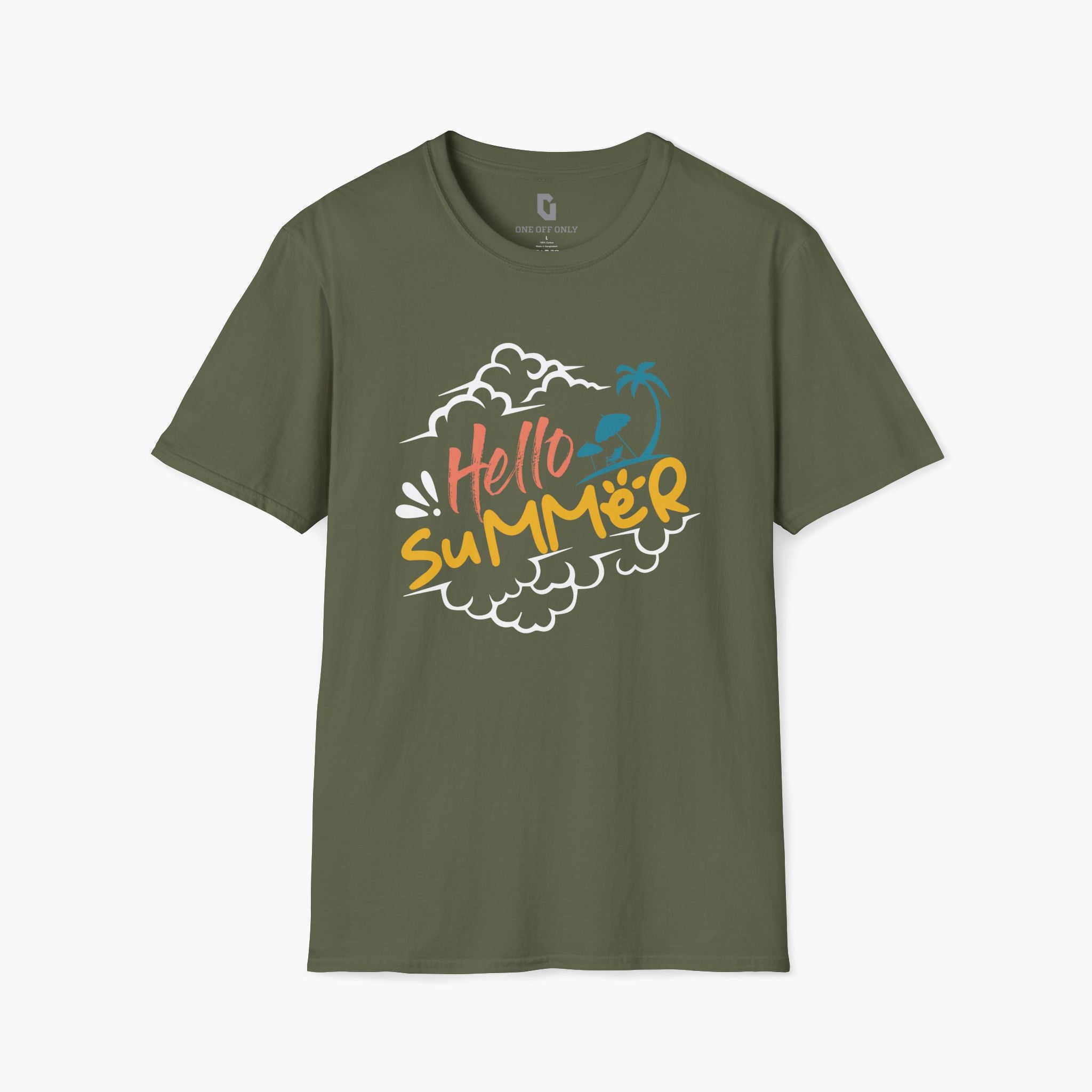 High-quality unisex tee featuring soft, pre-shrunk cotton and a minimalist print