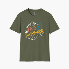 High-quality unisex tee featuring soft, pre-shrunk cotton and a minimalist print