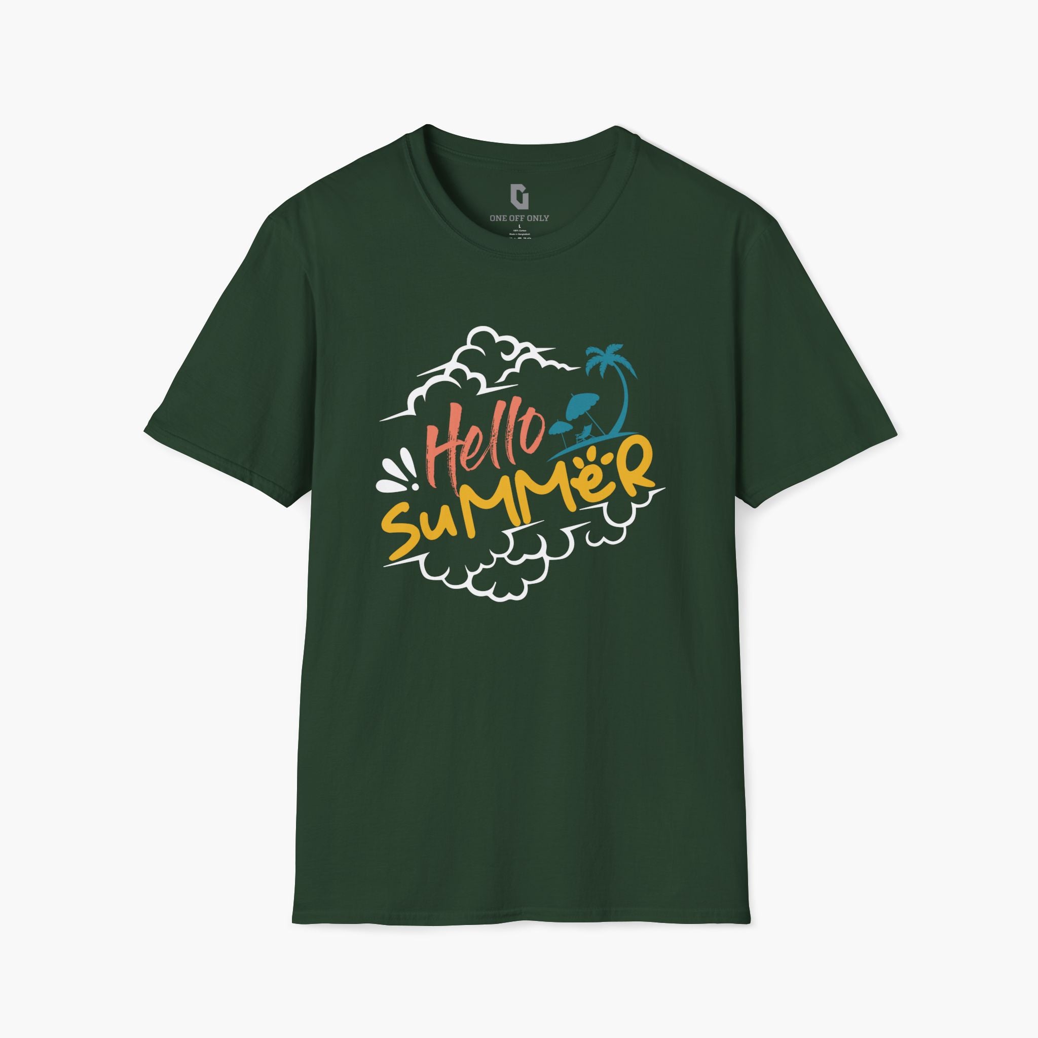 High-quality unisex tee featuring soft, pre-shrunk cotton and a minimalist print