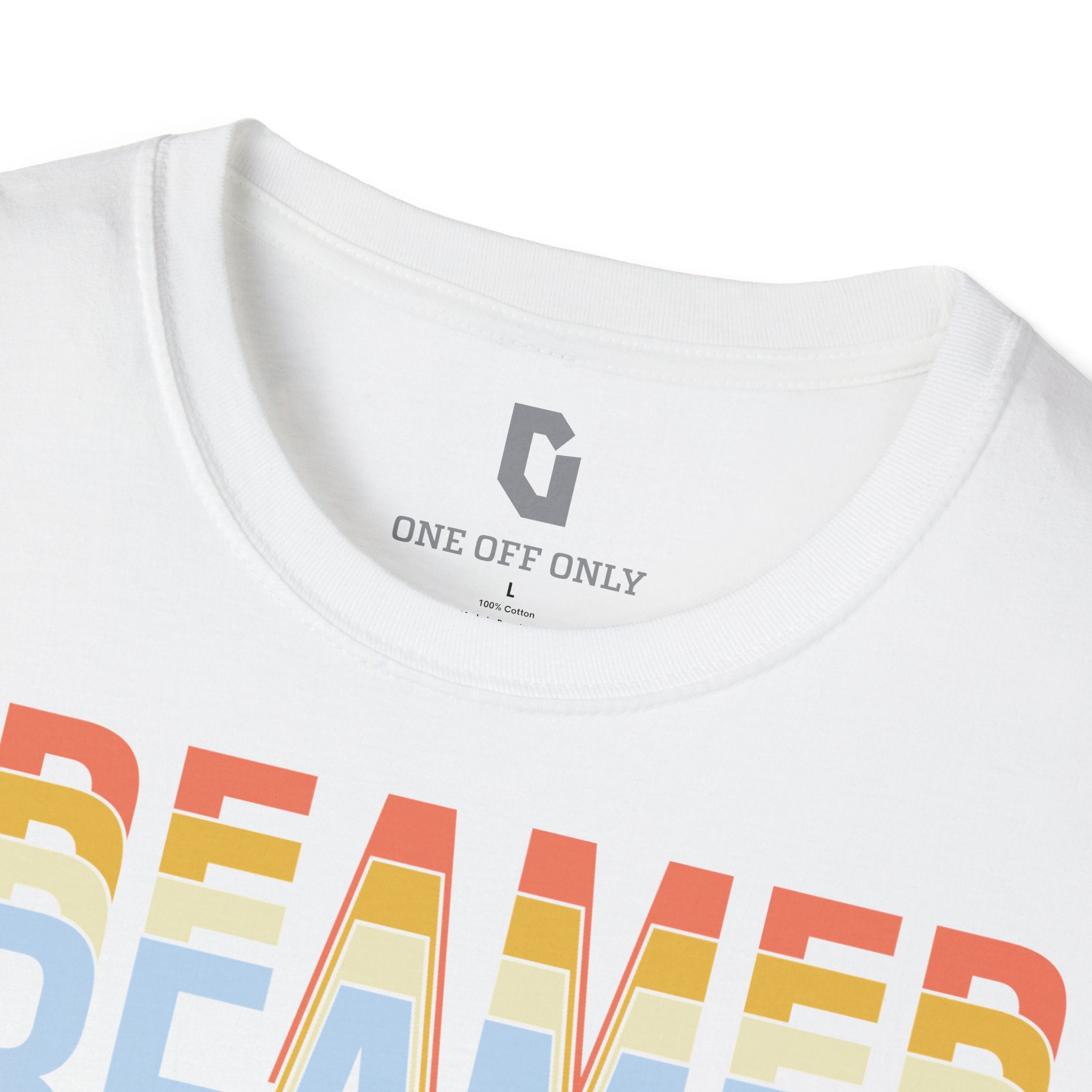 High-quality unisex tee featuring soft, pre-shrunk cotton and a minimalist print