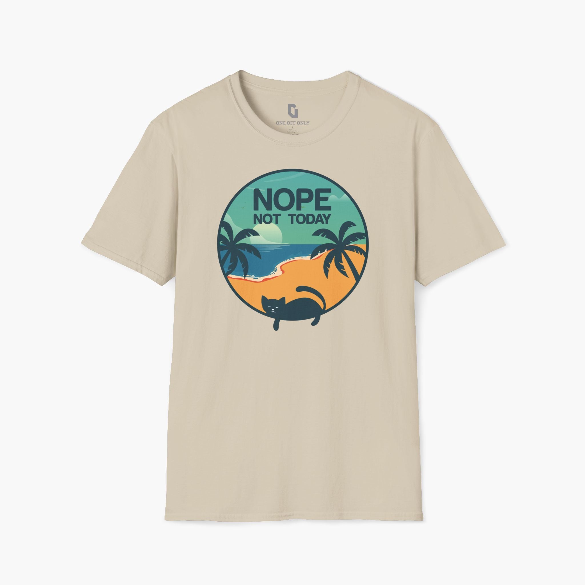 High-quality unisex tee featuring soft, pre-shrunk cotton and a minimalist print
