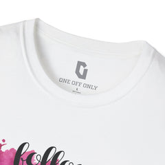 High-quality unisex tee featuring soft, pre-shrunk cotton and a minimalist print