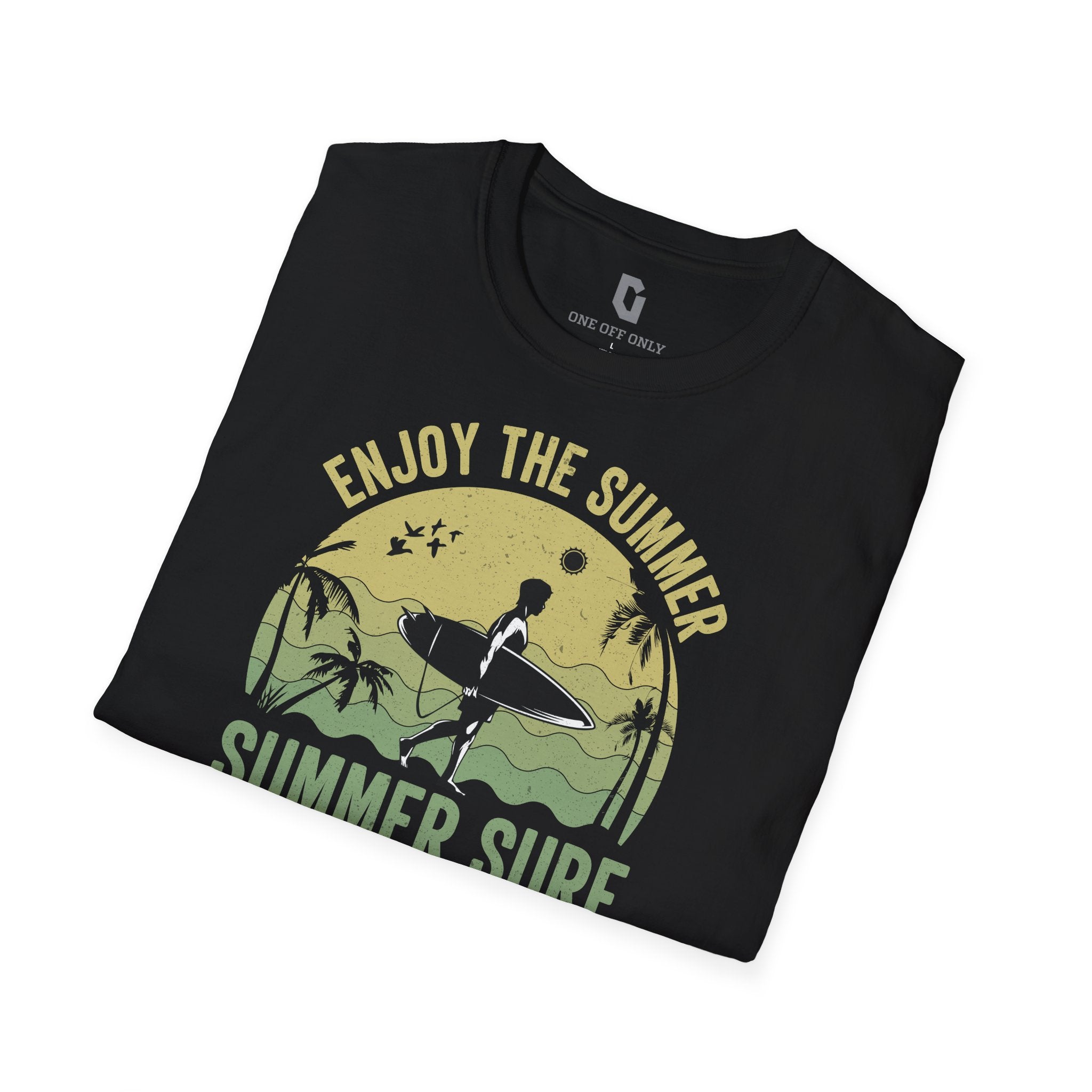 High-quality unisex tee featuring soft, pre-shrunk cotton and a minimalist print