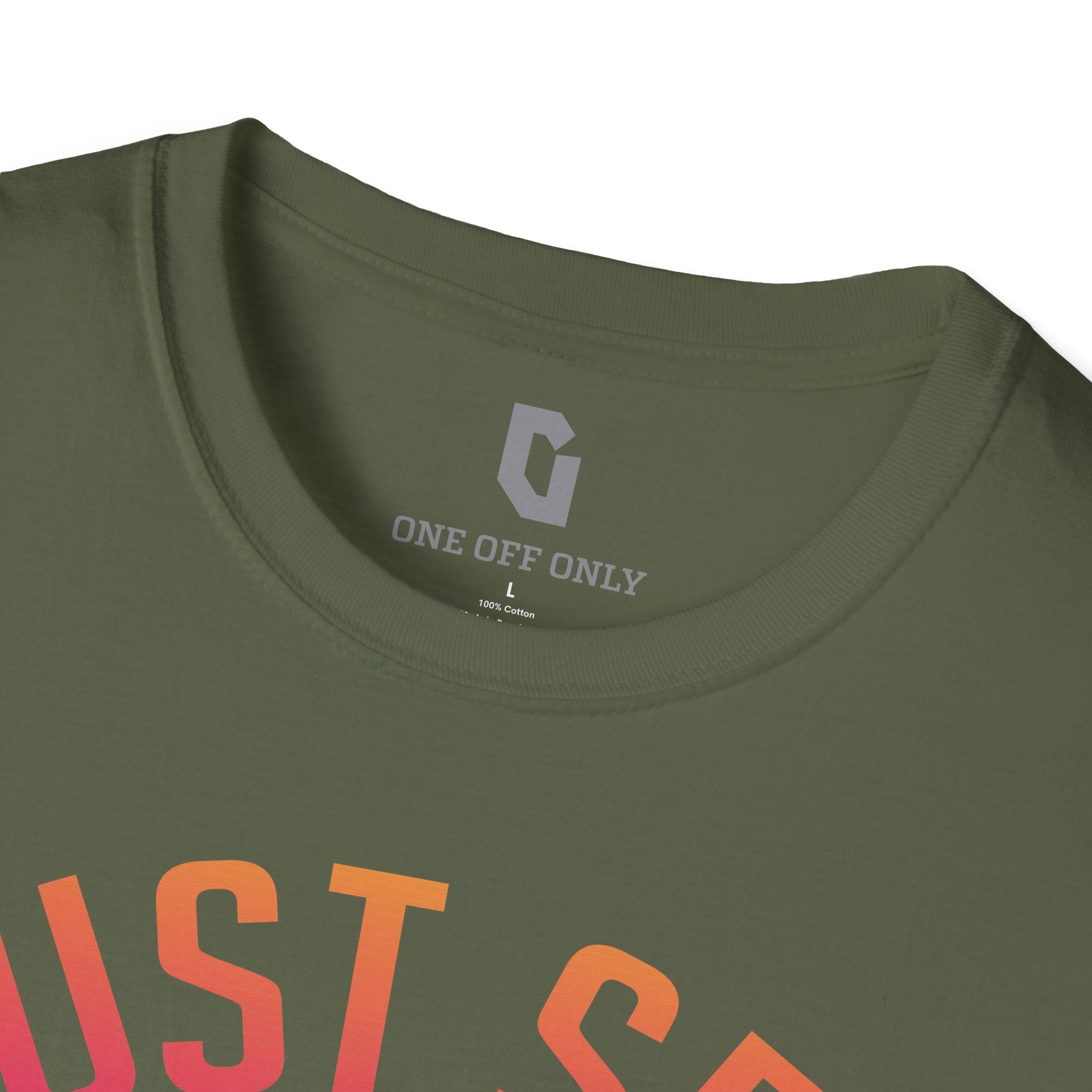 High-quality unisex tee featuring soft, pre-shrunk cotton and a minimalist print